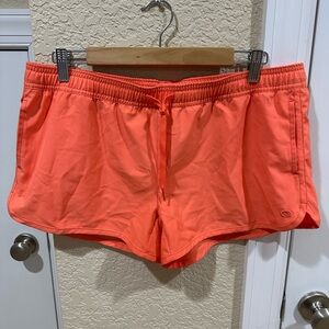 Women's Rip Curl Coral Orange Swim Shorts - L